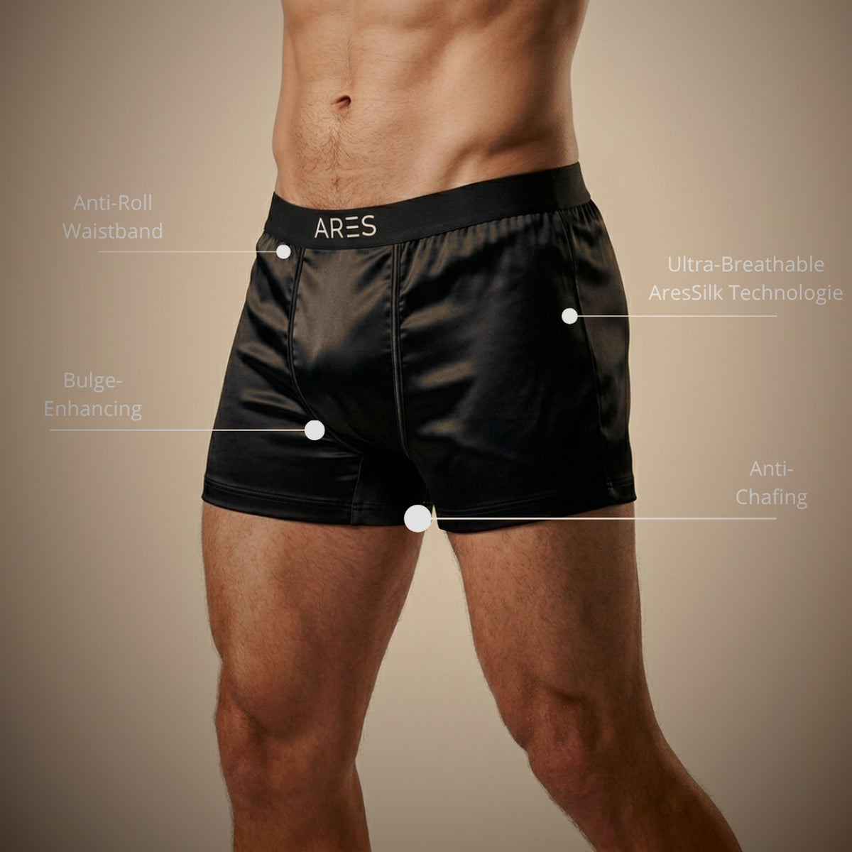 ARES Boxers de seda | Conforto durante todo o dia