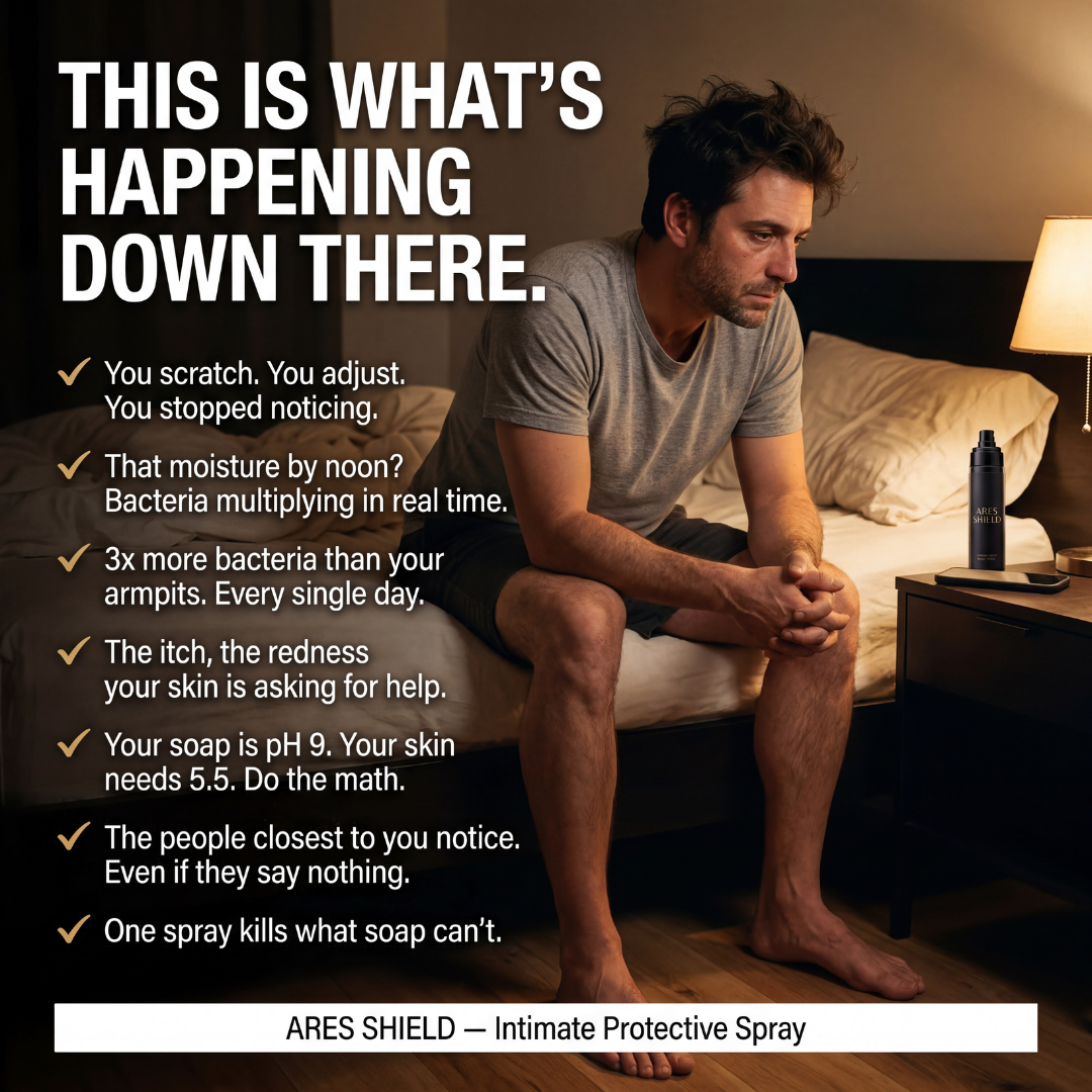 ARES Shield - Spray protetor íntimo para homens