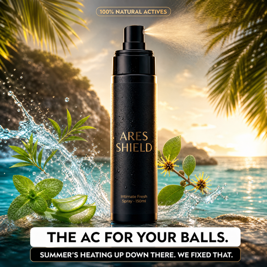 ARES Shield - Spray protetor íntimo antibacteriano para homens