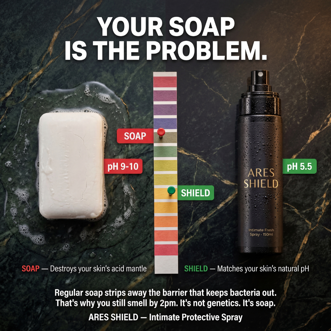 ARES Shield - Spray protetor íntimo para homens