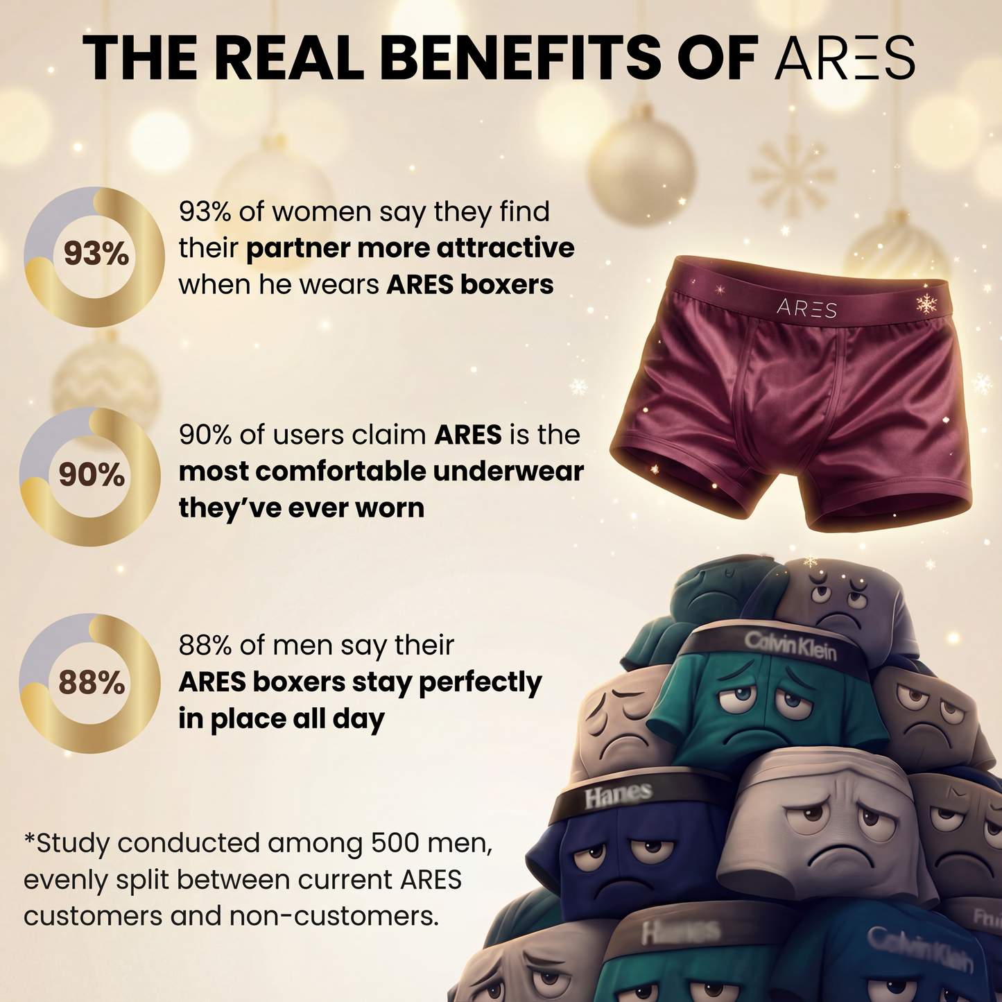 Boxers de Seda Premium | Conforto Todo o Dia Borgonha (NOVO)