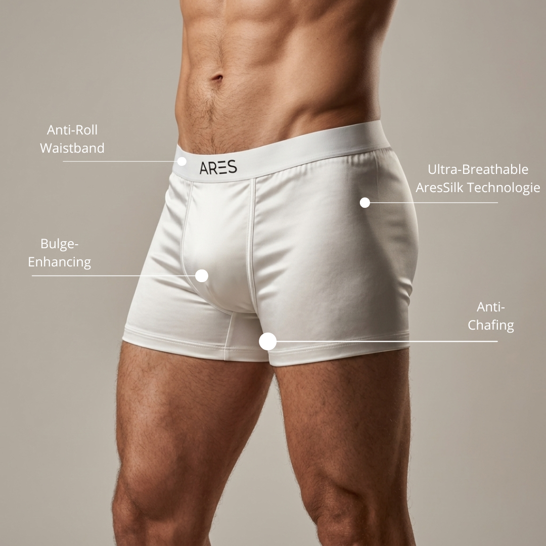 Ares Boxers de seda | Conforto durante todo o dia (Novas cores)