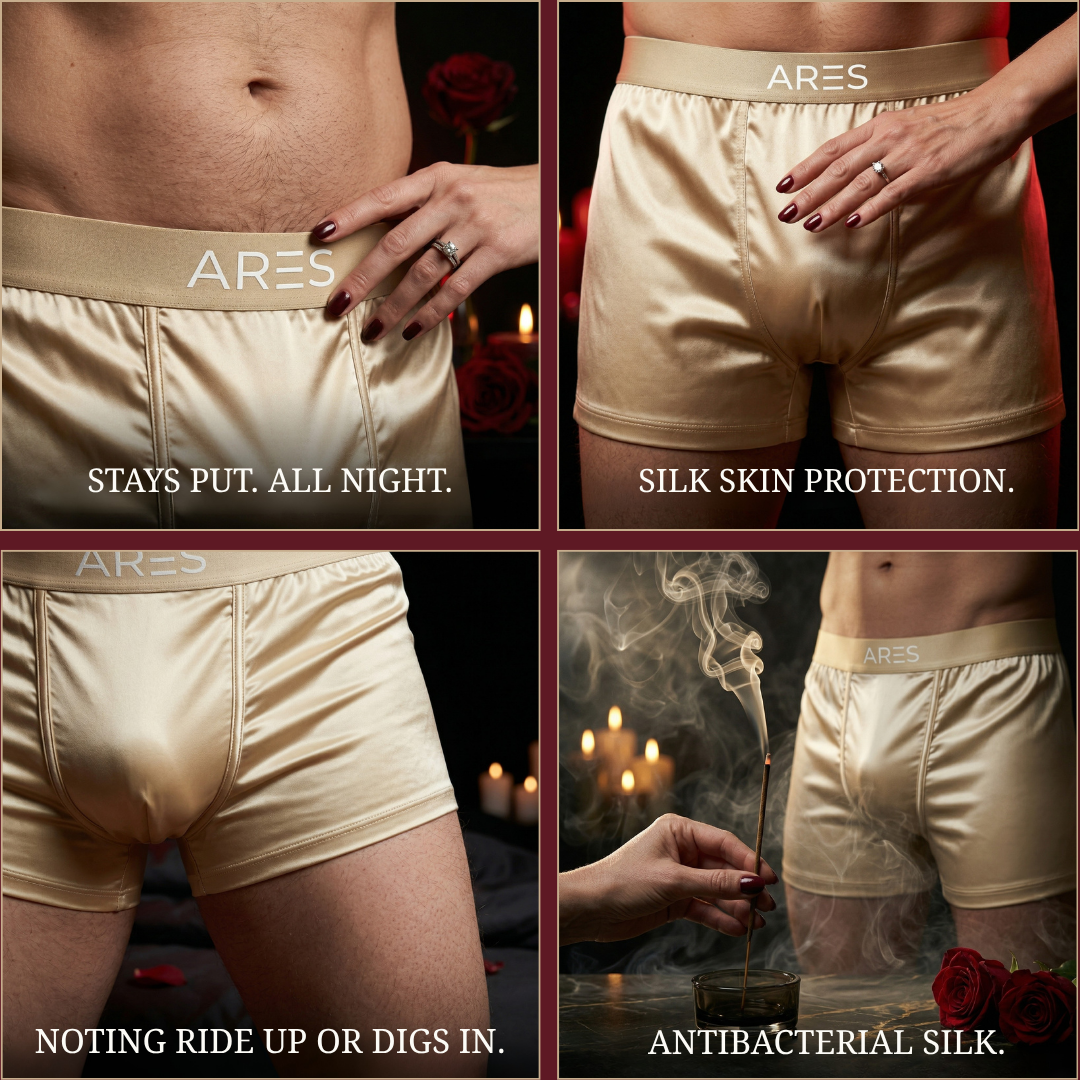 Boxers de Seda Premium | Conforto Todo o Dia
