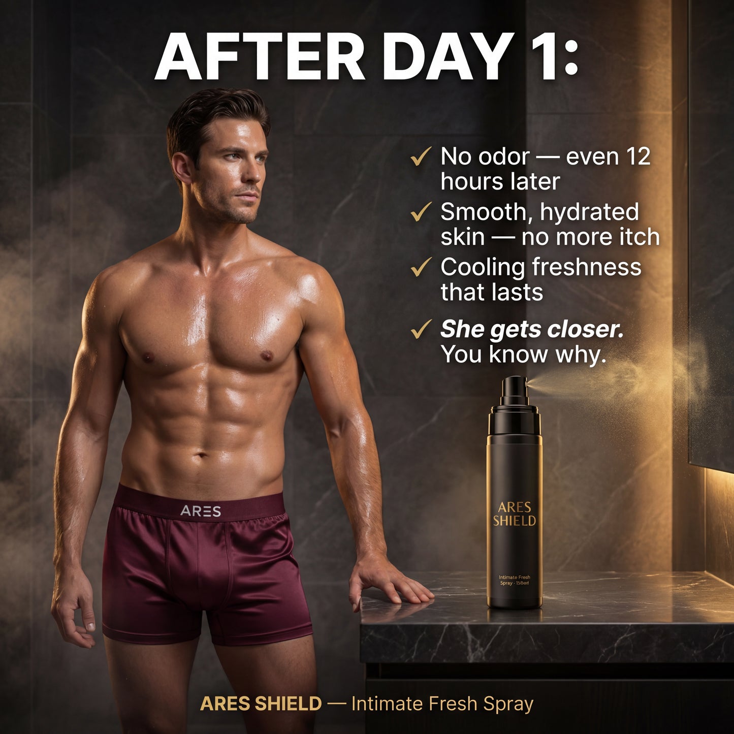 ARES Shield - Spray Íntimo Refrescante