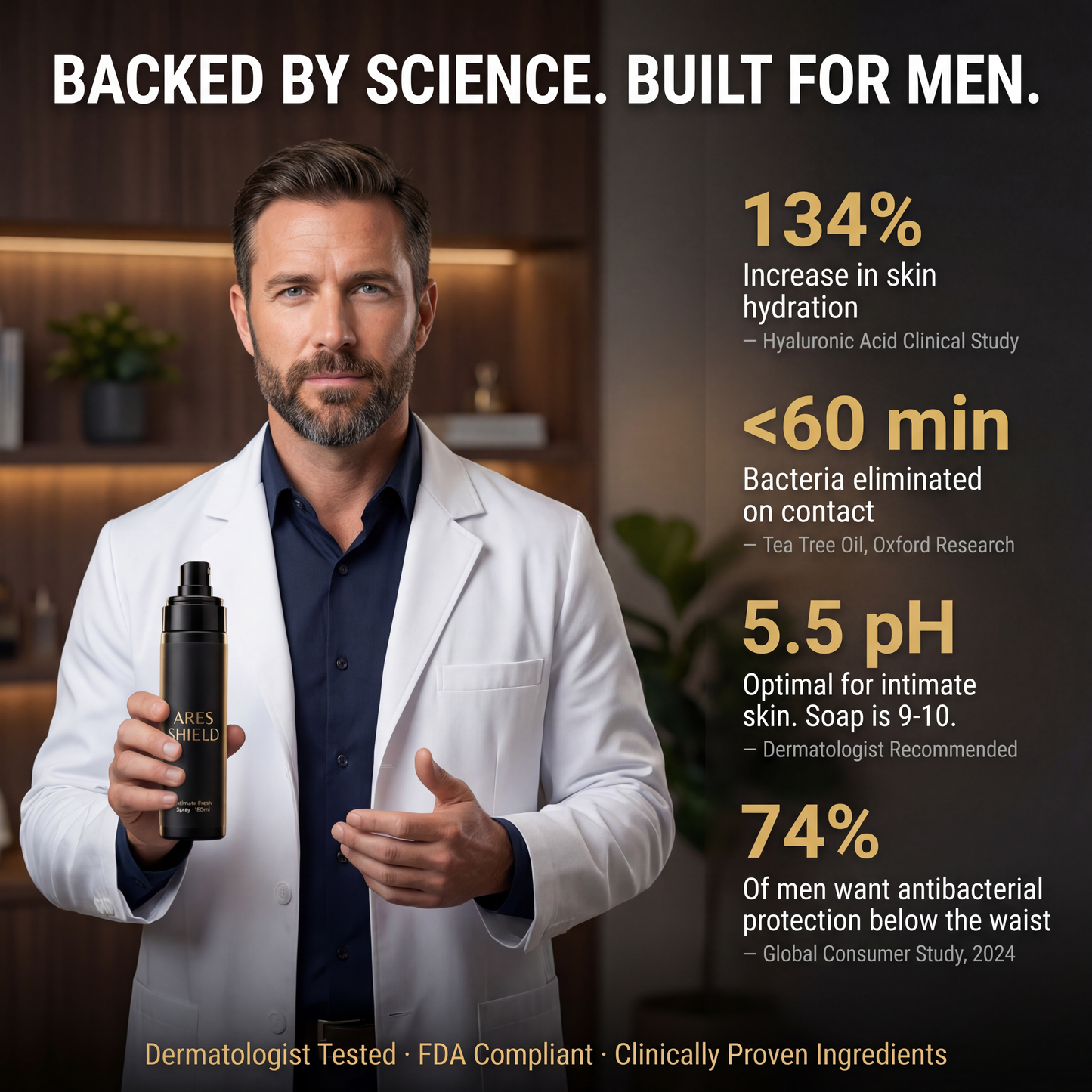 ARES Shield - Spray Íntimo Refrescante