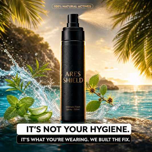 ARES Shield - Spray protetor íntimo antibacteriano para homens