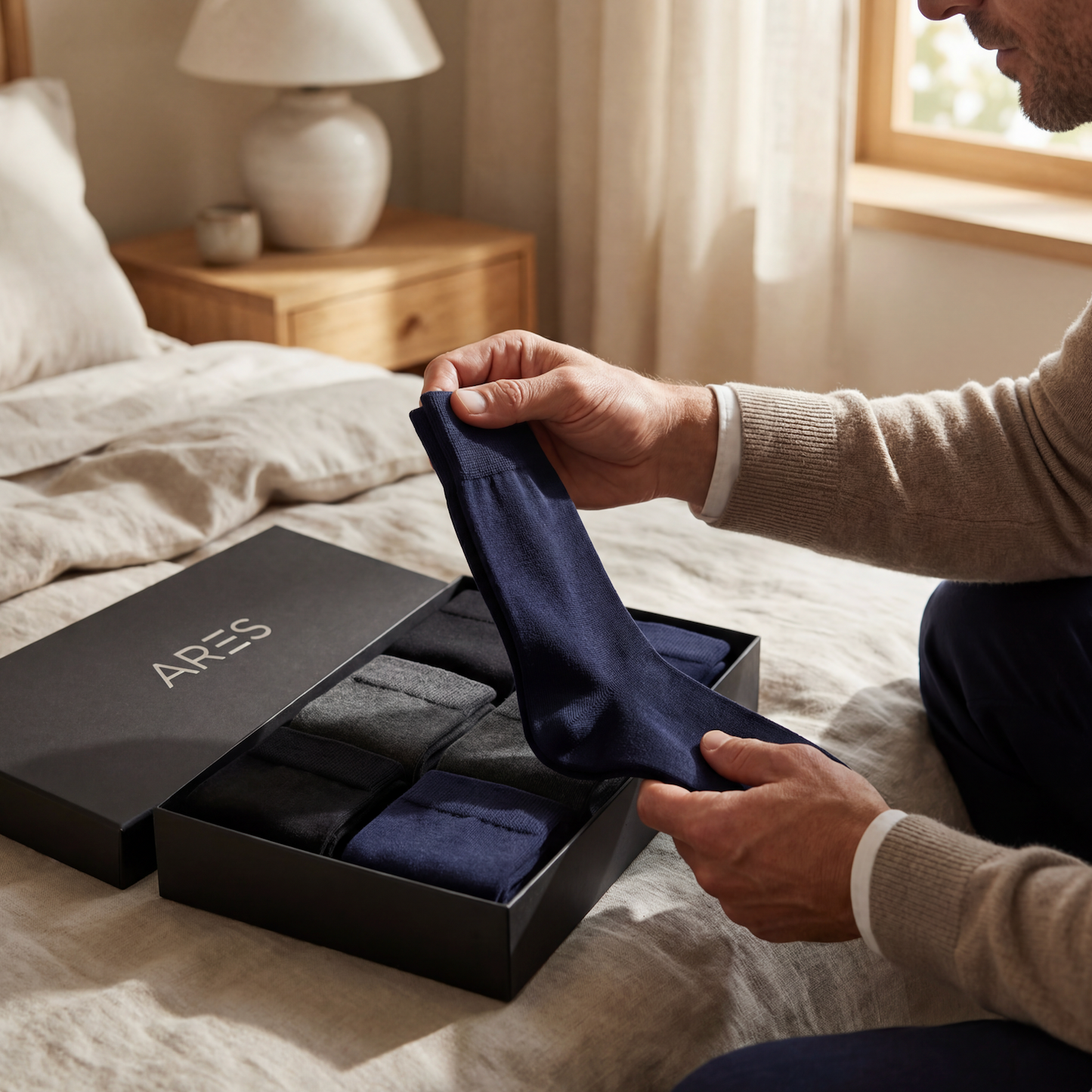 Meias de Seda de Qualidade Superior | Conforto Todo o Dia (NOVO)