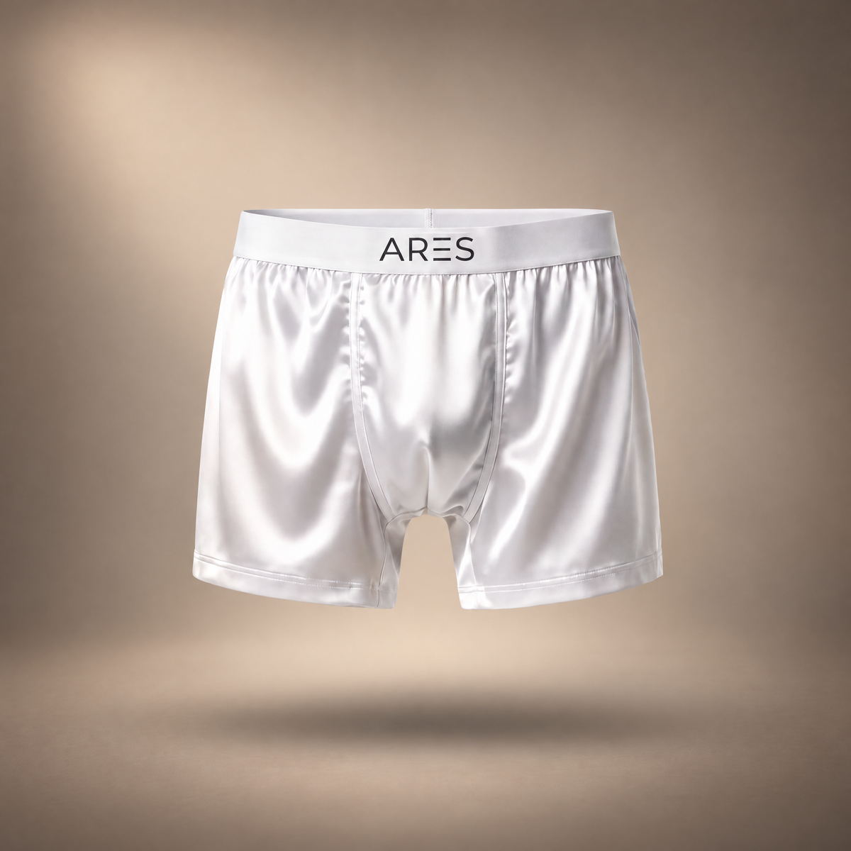 Boxers de seda ARES | Conforto durante todo o dia (Edição branca)